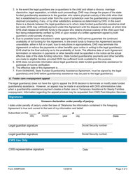 Form 04MP044E State Funded Guardianship Assistance Agreement - Oklahoma, Page 3