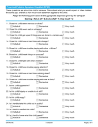 Form 04TA010E Child Behavioral Health Screener (35 Months, 0 Days - 47 Months, 31 Days) - Oklahoma, Page 2