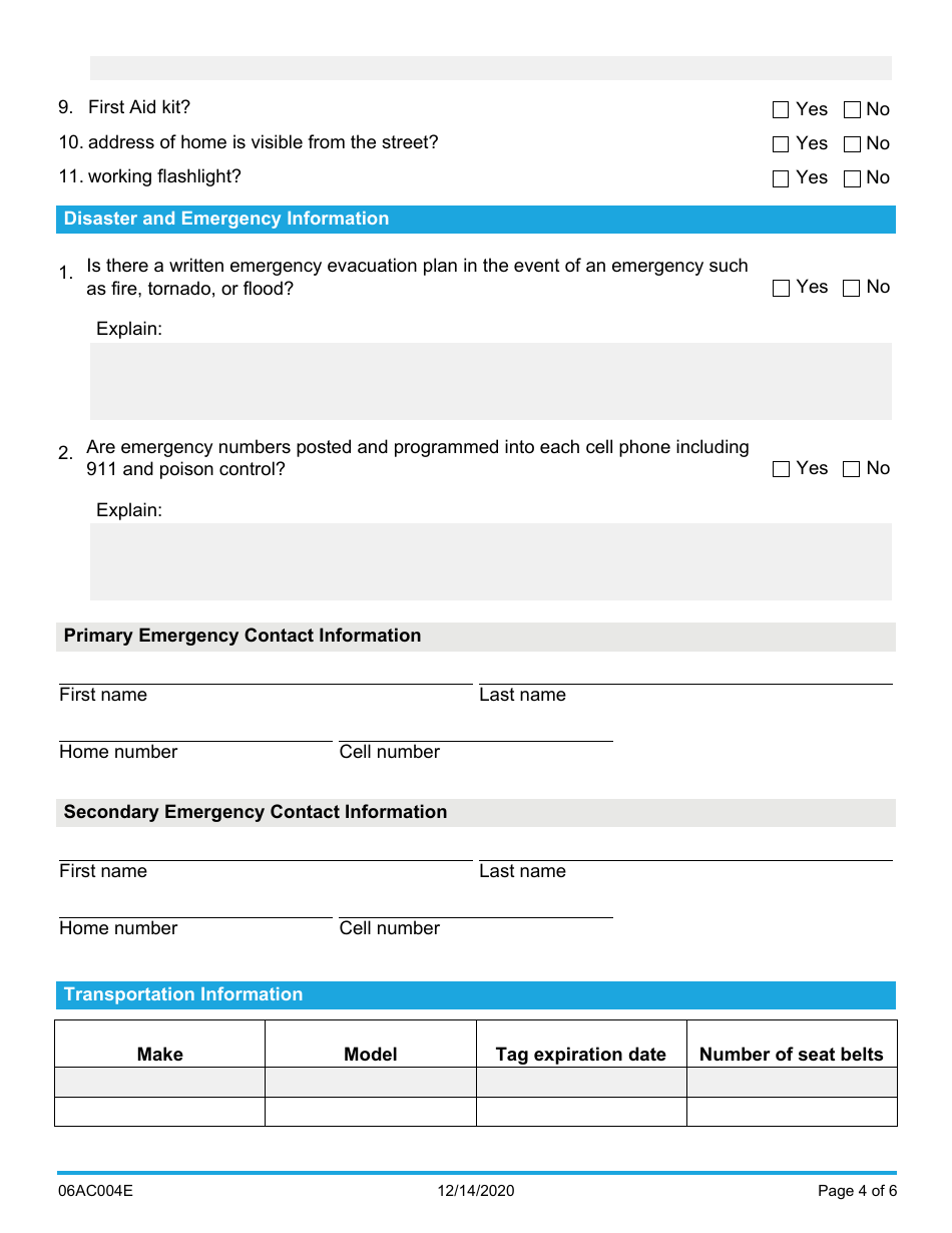 Form 06AC004E Dds House Assessment - Oklahoma, Page 4