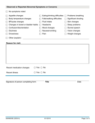 Form 06HM005E (DDS-5) Referral Form for Examination or Treatment - Oklahoma, Page 2