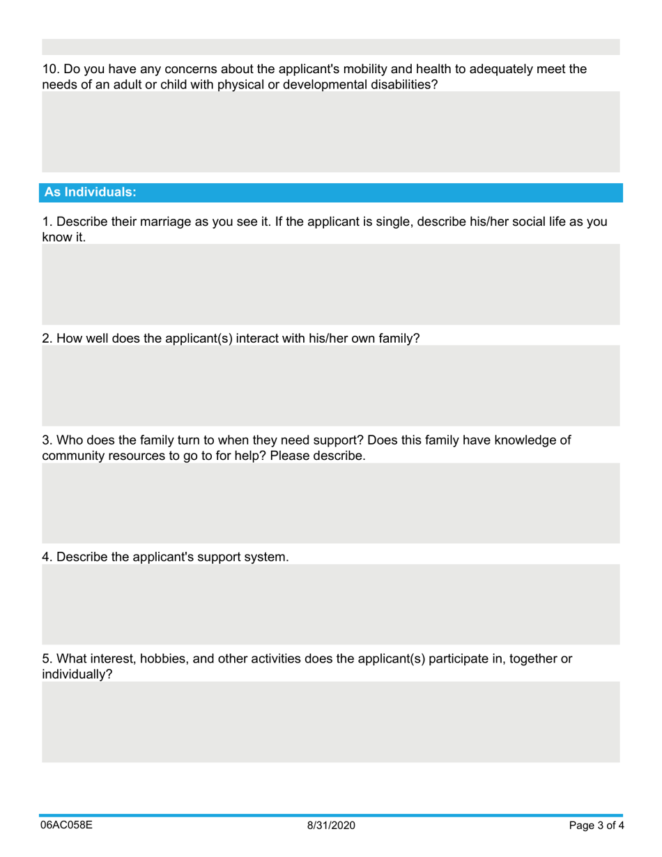 Form 06AC058E (DDS-58) Reference Letter - Oklahoma, Page 3