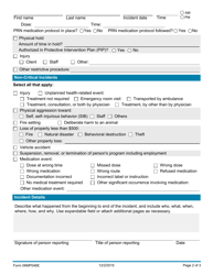 Form 06MP046E (DDS-46) Incident Report - Oklahoma, Page 2