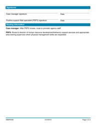 Form 06MP042E (DDS-42) Request for Temporary Approval of Restrictive or Intrusive Procedures - Oklahoma, Page 2