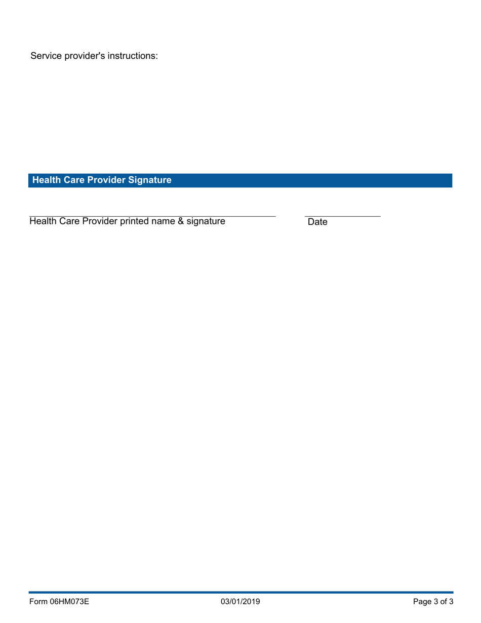 Form 06HM073E Referral Form for Psychiatric Treatment or Examination - Oklahoma, Page 3