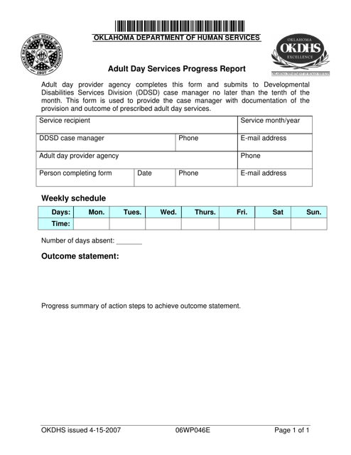 Form 06WP046E  Printable Pdf