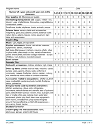 Form 07LC006E (OCC-6) Equipment Inventory for Child Care Programs - Oklahoma, Page 13