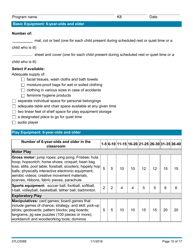 Form 07LC006E (OCC-6) Equipment Inventory for Child Care Programs - Oklahoma, Page 15