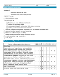 Form 07LC006E (OCC-6) Equipment Inventory for Child Care Programs - Oklahoma, Page 7
