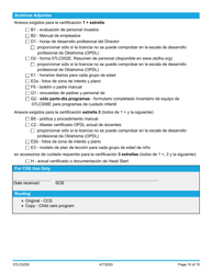 Formulario 07LC025S Solicitud De Certificacion Estrella Centro De Cuidado Infantil - Oklahoma (Spanish), Page 10
