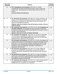 Formulario 07LC025S Solicitud De Certificacion Estrella Centro De Cuidado Infantil - Oklahoma (Spanish), Page 7