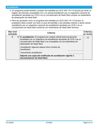 Formulario 07LC025S Solicitud De Certificacion Estrella Centro De Cuidado Infantil - Oklahoma (Spanish), Page 8