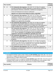 Formulario 07LC027S Solicitud De Certificacion Estrella De Hogar De Cuidado Infantil Familiar - Oklahoma (Spanish), Page 5