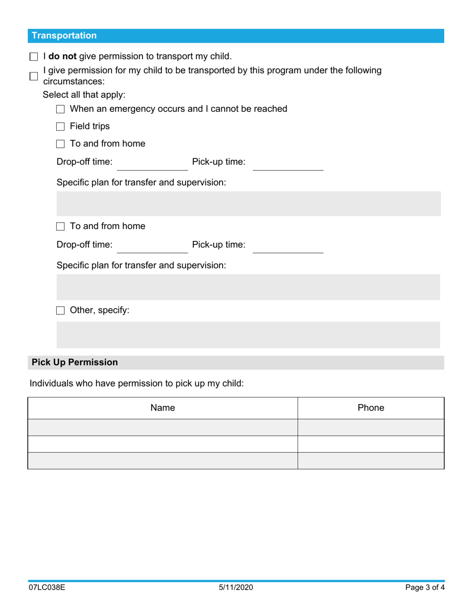 Form 07LC038E (OCC-038) - Fill Out, Sign Online and Download Fillable ...