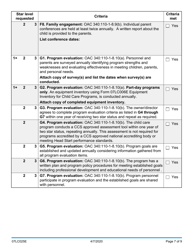 Form 07LC025E (OCC-025) Request for Child Care Center Star Certification - Oklahoma, Page 7