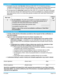 Form 07LC025E (OCC-025) Request for Child Care Center Star Certification - Oklahoma, Page 8