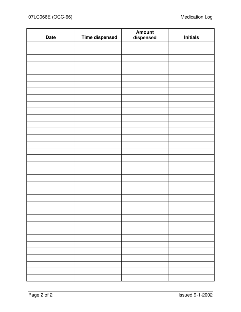 Form 07LC066E (OCC-66) - Fill Out, Sign Online and Download Fillable ...