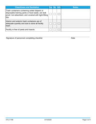 Form 07LC119E Physical Environment Checklist - Oklahoma, Page 5