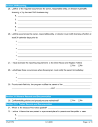 Form 07LC117E Compliance Review for Child Care Programs - Oklahoma, Page 4