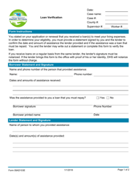 Document preview: Form 08AD103E Loan Verification - Oklahoma