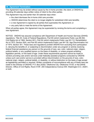 Form 08CC003E In-home Mutual Agreement and Notification to Provide Child Care Services - Oklahoma, Page 4
