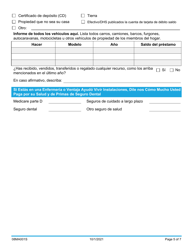 Formulario 08MA001S (FSS-BR-1-MED) &quot;Renovar Mi Prestaciones Medicas&quot; - Oklahoma (Spanish), Page 5