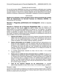 Formulario 08MA003S (MA-PE-1-SV) Forma Del Presupuesto Para La Presunta Elegibilidad - Oklahoma (Spanish), Page 3