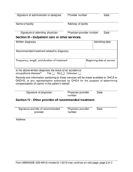 Form 08MA005E (MS-MA-5) Notification of Needed Medical Services - Oklahoma, Page 2