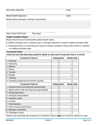 Form 08MA002E Hospital Presumptive Eligibility Long Term Care Application - Oklahoma, Page 2