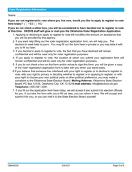 Form 08MA002E Hospital Presumptive Eligibility Long Term Care Application - Oklahoma, Page 5