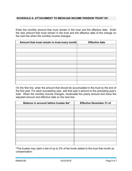 Form 08MA023E Medicaid Income Pension Trust - Oklahoma, Page 6