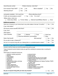 Form 08MP002E Eligibility Information for Benefits - Oklahoma, Page 3