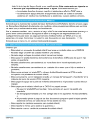 Formulario 08MP003S (FSS-1-B) Derechos, Responsabilidades Y Firma Para Beneficios - Oklahoma (Spanish), Page 5