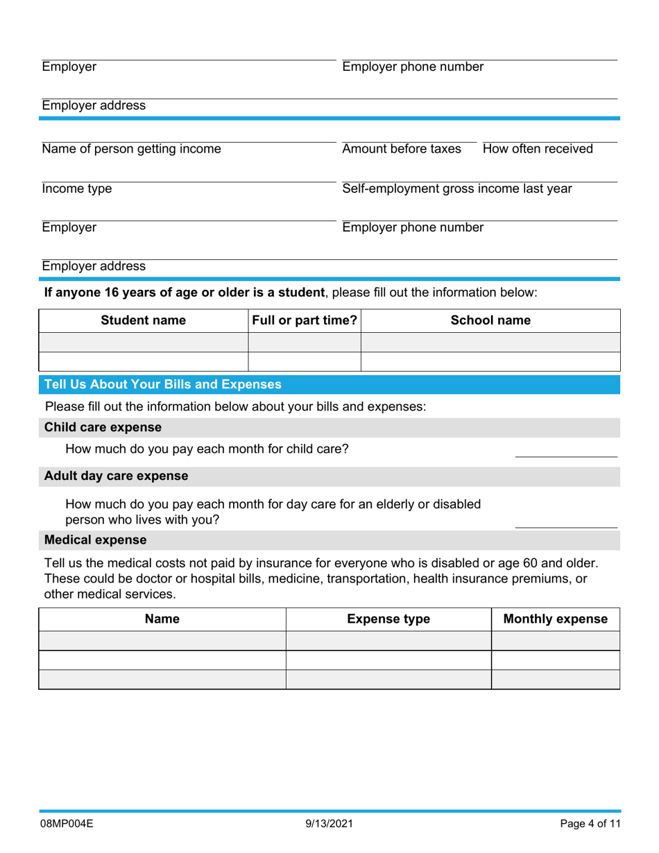 Form 08MP004E (FSS-BR-1) Renew My Benefits - Oklahoma, Page 4