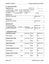 Form 08OA001E (TEFRA-1) Physician Assessment for Tefra - Oklahoma, Page 4