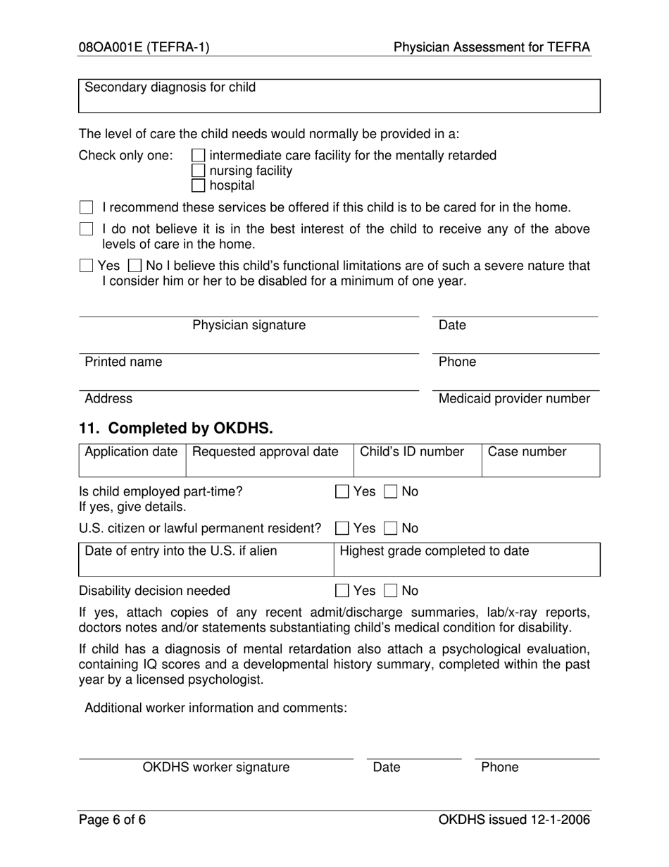 Form 08oa001e Tefra 1 Fill Out Sign Online And Download Fillable Pdf Oklahoma Templateroller 5499