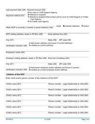 Form 08TA001E Non-custodial Parent (Ncp) Information Sheet - Oklahoma, Page 2
