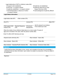 Form 08TA001E Non-custodial Parent (Ncp) Information Sheet - Oklahoma, Page 3