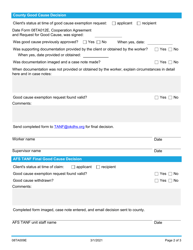 Form 08TA009E (C-15) Good Cause Report - Oklahoma, Page 2