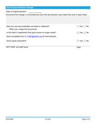 Form 08TA009E (C-15) Good Cause Report - Oklahoma, Page 3