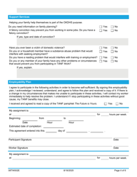 Form 08TW002E TANF Work/Personal Responsibility Agreement - Oklahoma, Page 4