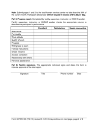 Form 08TW013E (TW-13) Time and Progress Report - Oklahoma, Page 2