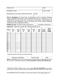 Form 08TW013E (TW-13) Time and Progress Report - Oklahoma, Page 3