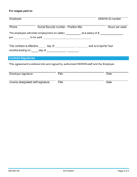 Form 08TW017E Subsidized Employment Program (Sep) Contract - Oklahoma, Page 4