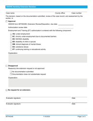 Form 08TW024E (TW-24) Extension Request for Temporary Assistance for Needy Families (TANF) - Oklahoma, Page 2