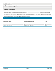 Form 10PM004E Office or Desk Partnering Agreement - Oklahoma, Page 2