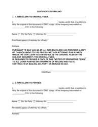 Form 13LE011E Notice of Erroneous Filing - Oah Clerk - Oklahoma, Page 3