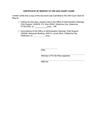 Form 13LE010E Notice of Erroneous Filing - Movant - Oklahoma, Page 3