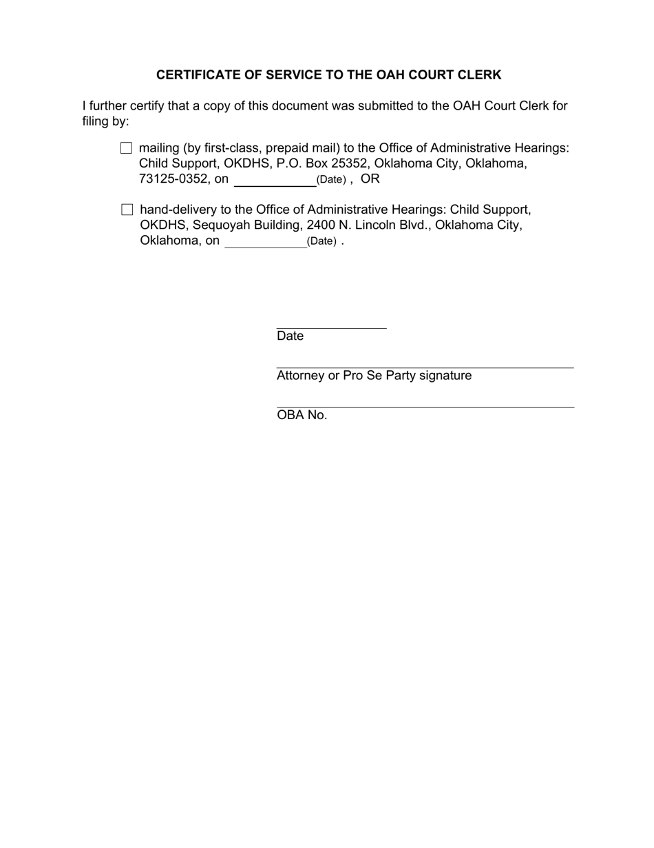 Form 13LE010E Notice of Erroneous Filing - Movant - Oklahoma, Page 3