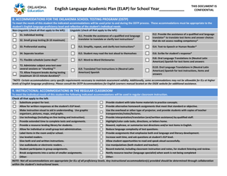 English Language Academic Plan (Elap) - Oklahoma, Page 3