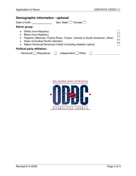 Form 24DC001E (ODDC-1) Application to Serve - Oklahoma, Page 3